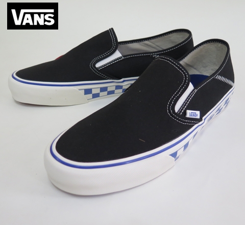 【VANS】  SLIP-ON SF/スリップオン　　CHECKER/BLACK