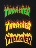 THRASHER（スラッシャー）　ステッカー　009　Ｆｉｒｅ/Ｌサイズ