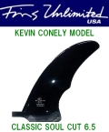 FU FIN {【FIN　UNLIMITED　USA】　KEVIN CONNELY（ケヴィンコネリー）　CLASSICSOUL CUT　6.5インチ　ブラック/オペーク
