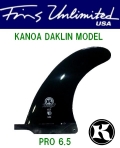 FU FIN【FIN　UNLIMITED　USA】　KANOA DAHLIN（カノアダーリン）　PRO　6.5インチ　 ブラック/オペーク