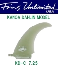 【訳あり】FU FIN　【FIN　UNLIMITED　USA】　KANOA DAHLIN【カノアダーリン】　KD-C　【７．２５インチ】　クリア/ティント　４０％OFF