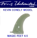 FU FIN【FINS UNLIMITED】　KEVIN CONNELY（ケヴィンコネリー）　MAGIC FEET　6.5インチ　ホワイト/ティント