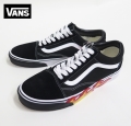 【VANS】  OLDSKOOL   Flame Cut Out Black/Black