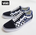 【VANS】  OLDSKOOL  CHECKER FLAME/NAVY 26.5cm/US8.5