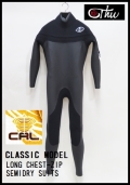 ロングチェストジップ　5×3mmセミドライ/クラシックモデル 　【軽量伸縮起毛素材 カール仕様】　thw wetsuits 　送料無料