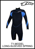 送料無料　【簡単カラーオーダー】 thw wetsuits 【ロングスプリング】　ノンファスナー/ウェットスーツ　Ｔ-1モデル　男女サイズあり