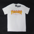 【THRASHER/スラッシャー】 Tシャツ/ファイヤーロゴ　ホワイト/Sサイズ