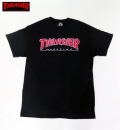 【THRASHER/スラッシャー】 Tシャツ/OUTLINED　ブラック/Mサイズ