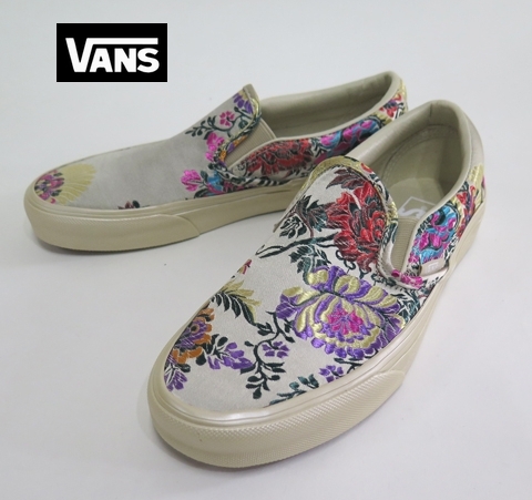 【VANS】  CLASSIC SLIP-ON  Fastival Satin/GOLD