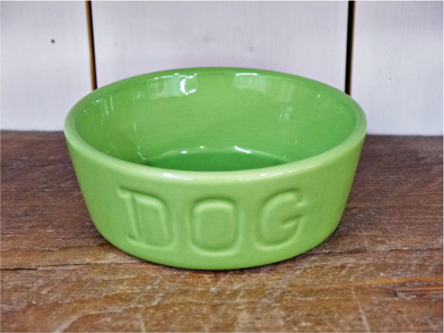 BAUER POTTERY バウワーポテリー　ドッグボウルＳグリーン