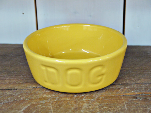 BAUER POTTERY バウワーポテリー　ドッグボウルＳイエロー