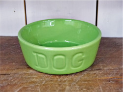 BAUER POTTERY バウワーポテリー　ドッグボウルＳグリーン