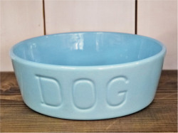ＢＡＵＥＲ ＰＯＴＴＥＲＹ　ＤＯＧ ＢＯＷＬ　Ｍサイズ・パウダーブルー