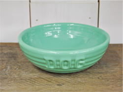BAUER POTTERY MONTEREY DOG BOWL ターコイズ