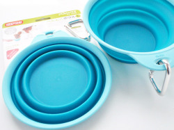 Ｐｏｐｗａｒｅ ポップウェア　ぺたんこボウル　ブルー　Ｌサイズ