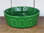 BAUER POTTERY バウワーポテリー　DOGBOWL Ｍサイズ スプルゥース