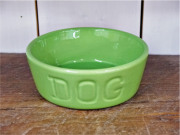 BAUER POTTERY バウワーポテリー　ドッグボウルＳグリーン