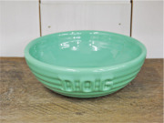 BAUER POTTERY MONTEREY DOG BOWL ターコイズ