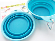 Ｐｏｐｗａｒｅ ポップウェア　ぺたんこボウル　ブルー　Ｌサイズ