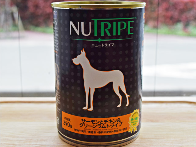 NUTRIPE ニュートライプ　サーモンとチキン＆グリーンラムトライプ 390g