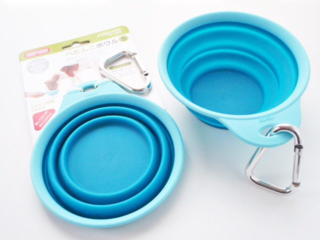 Ｐｏｐｗａｒｅ ポップウェア　ぺたんこボウル　ブルー　Ｓサイズ
