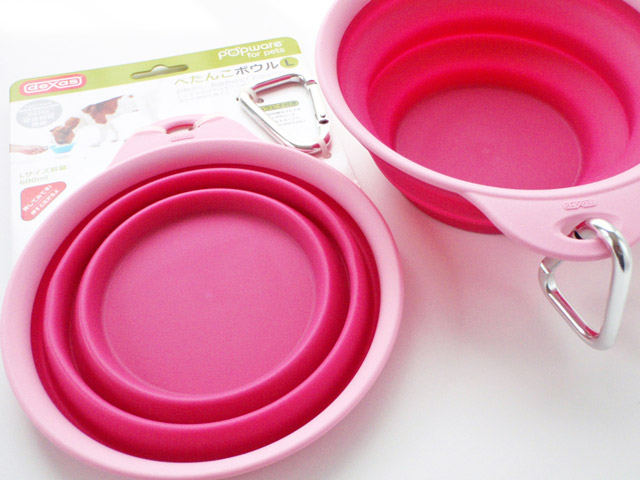 Ｐｏｐｗａｒｅ ポップウェア　ぺたんこボウル　ピンク　Ｌサイズ