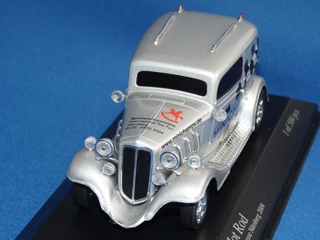 ミニチャンプス製 （トイフェア2004 限定） 1/43 アメリカン ホットロッド トイフェア・モデル （シルバー） 限定504台
