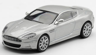 ★予約品★ MiniGT 1/64 アストンマーチン DBS 2008 （ライトニングシルバー） （ハンドル2種）