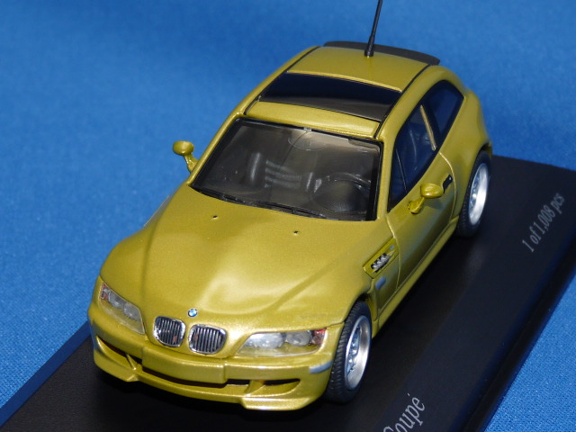 ミニチャンプス 1/43 BMW M クーペ 2001 （イエローメタ）