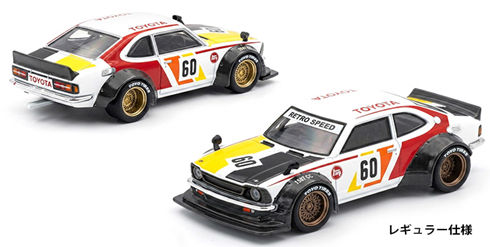 ★予約品★ PopRace （Enigma特注） 1/64 カローラ KE25 レーシング #60