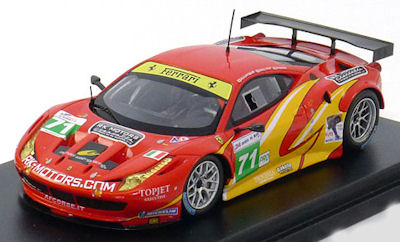 トゥルースケール 1/43 フェラーリ 458 イタリア GT2 Team AF Corse 2011 24h ル・マン No.71