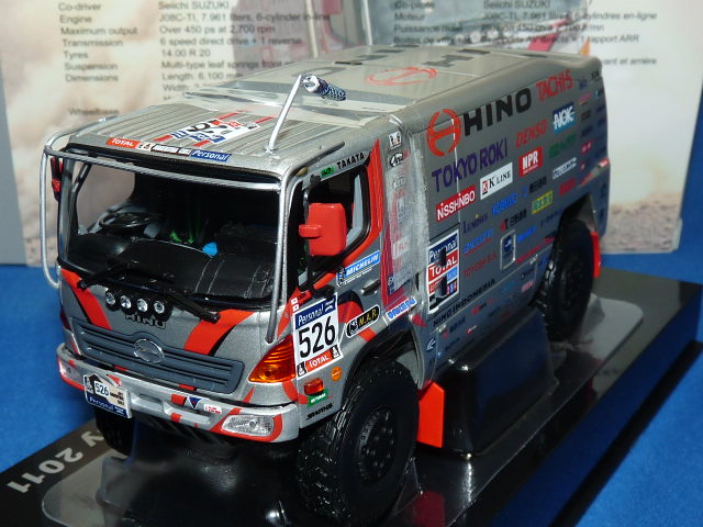 ノレブ 1/43 日野レンジャー 2号車 2011 ダカール・ラリー トラック部門 クラス優勝車 No.526 菅原照仁