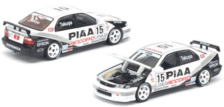 ★予約品★ PopRace 1/64 ホンダ アコード ”PIAA” 1996 JTCC No.15