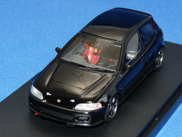 ミラージュ 1/43 ホンダ シビック Gr.A レーシング プレーンカラーモデル （ブラック）