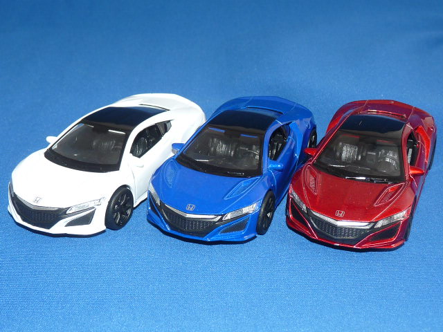 Welly 1/38 ホンダ New NSX （左ハンドル） 3色アソートセット