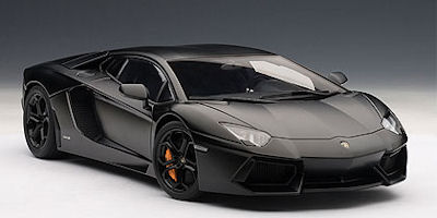 オートアート 1/18 ランボルギーニ アヴェンタドール LP700-4 （マットブラック）