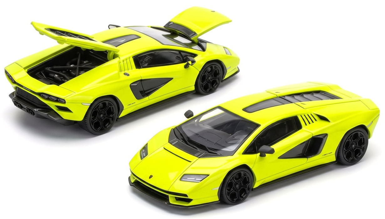 ★予約品★PopRace 1/64 ランボルギーニ カウンタック LPI800-4 （ライムグリーンメタ）