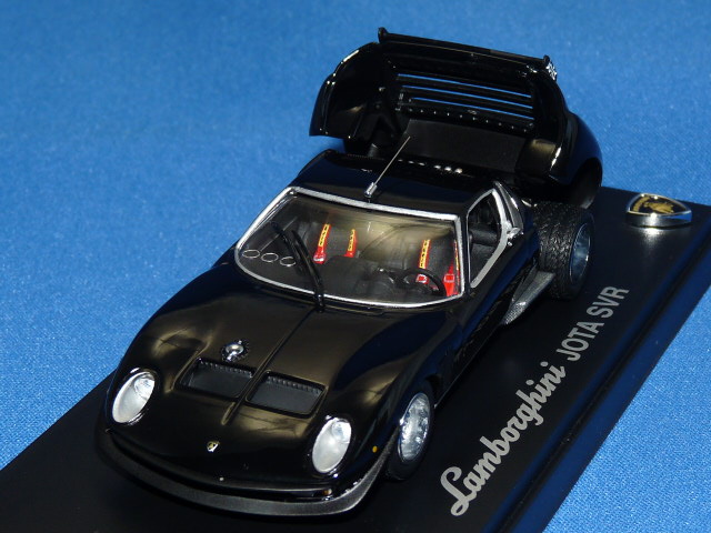 京商 1/43 ランボルギーニ イオタ SVR （ブラック/シルバー）