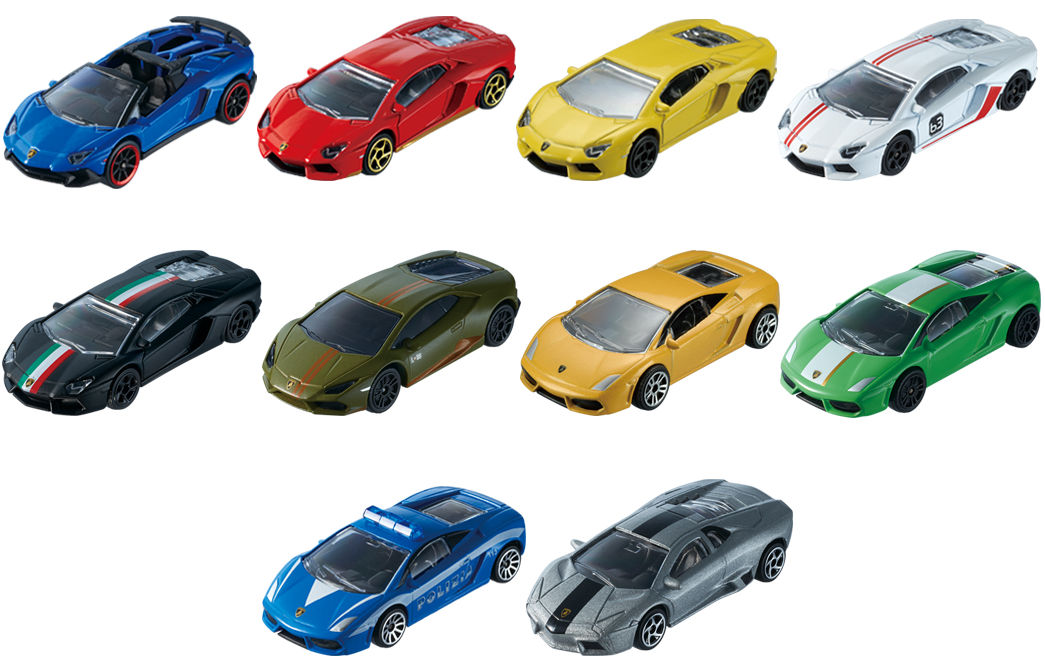 マジョレット （カバヤ） 2018年 第1弾モデル ランボルギーニ コレクション 20車種 （ランボルギーニ10種＋他車10種） カード＆ガム付