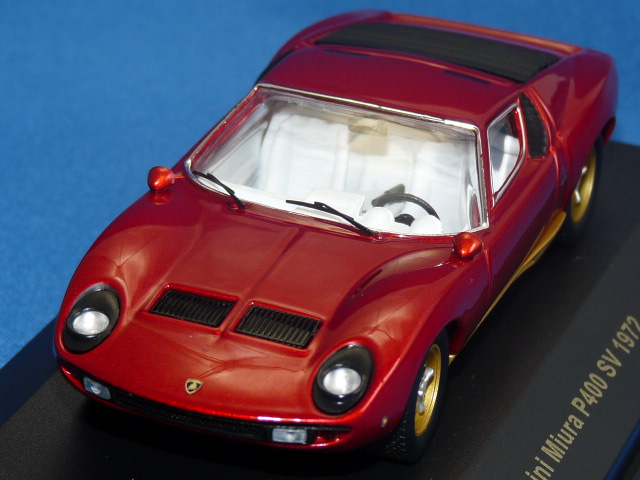イクソ （ポストホビー特注） 1/43 ランボルギーニ ミウラ P400 SV 1972 （レッドメタ/ゴールド） 限定499台