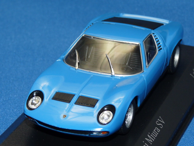 ミニチャンプス 1/43 ランボルギーニ ミウラ SV 1971 （ブルー）