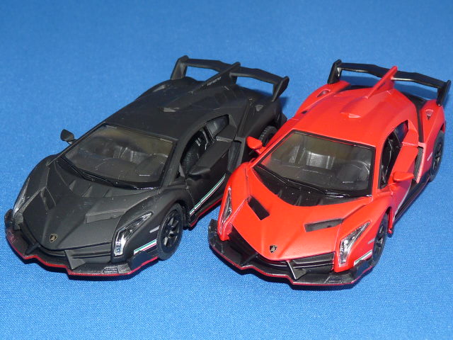 KiNSMART 1/36 ランボルギーニ マットカラー アソート （3種/各2色） 6台セット （プルバックモデル）