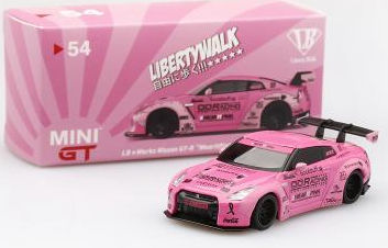 MiniGT （マレーシア限定） 1/64 LB☆WORKS ニッサン GT-R (R35) Type 1 RearWing Ver.1 （ウェアイットピンク） RHD