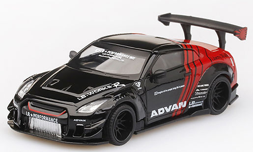 MiniGT （日本限定） 1/64 LB☆WORKS ニッサン GT-R (R35) Type 2 RearWing Ver.3 ADVAN (RHD)