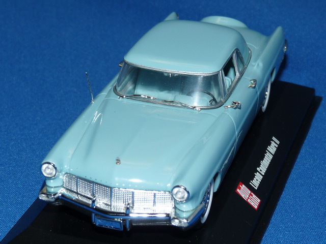 ミニチャンプス製 （AutoBild 特注） 1/43 リンカーン コンチネンタル Mk.II 1956 （ライトブルー） 限定300台