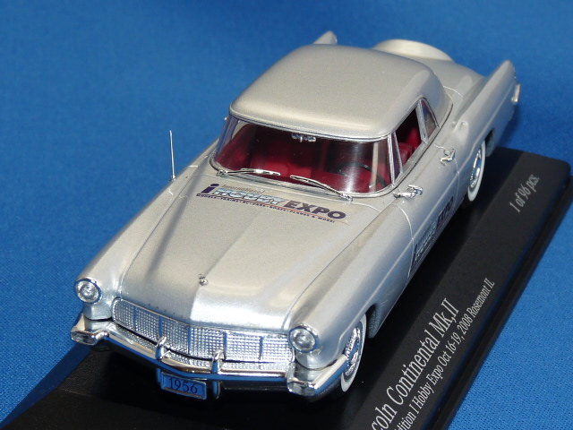 ミニチャンプス製 （ホビーエキスポ2008 特注） 1/43 リンカーン コンチネンタル Mk.2 1956 （シルバー） 限定96台