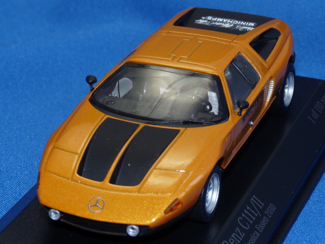 ミニチャンプス製 （テクノクラシカ2010 限定） 1/43 メルセデスベンツ C111/2 1970 （オレンジメタ） 限定110台