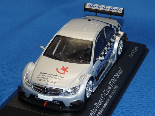 ミニチャンプス製 （トイフェア2008 限定） 1/43 メルセデスベンツ C-Class DTM ストリート （シルバー） 限定576台
