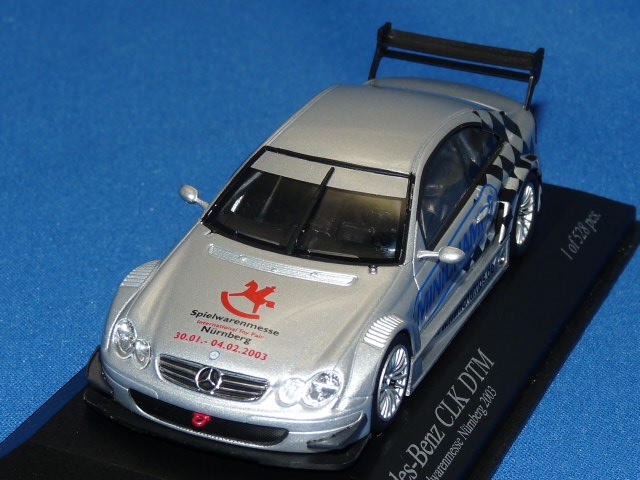 ミニチャンプス製 （トイフェア2003 限定） 1/43 メルセデスベンツ CLK クーペ DTM （シルバー） 限定528台