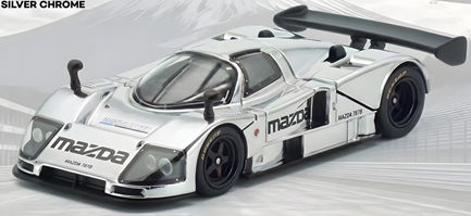 ★予約品★ PopRace （TokyoStation特注） 1/64 マツダ 787B テストカー （シルバークローム）
